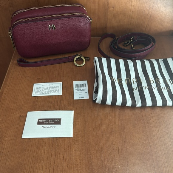 HENRI BENDEL Phone Wallet Crossbody EUC - Picture 2 of 14